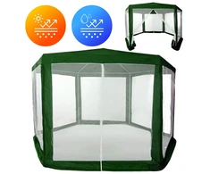 MultiGarden Žalia sodo palapinė su tinkleliu nuo uodų 2x2x2 m