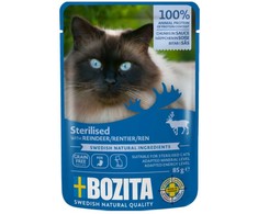 Konservai katėms Bozita Cat Sterilised su elniena, 85 g, 1 vnt.