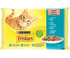 Konservai katėms "FRISKIES®" su žuvimi rinkinys, 4 x 85g