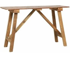 Konsolinis staliukas, 130x40x80cm, mišri perdirbta mediena 283916