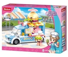 Konstruktorius Sluban Burger car M38-B0993B, plastikas