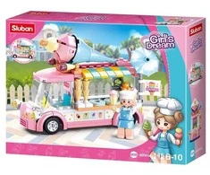 Konstruktorius Sluban Ice cream car M38-B0993A, plastikas
