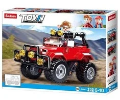 Konstruktorius Sluban Town Raudona Suv M38-B0902, plastikas