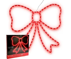 KOOPMAN DEKORACINIS KASPINAS 55CM RAUDONAS 120 LED 169793