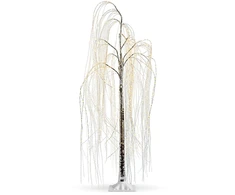 KOOPMAN DEKORATYVINIS MEDELIS GLUOSNIS 220 LED AUKŠTIS 150CM LAIKMATIS SIDABRINIS 140822