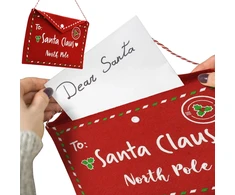 KOOPMAN KALĖDINIS VOKAS LAIŠKUI KALĖDŲ SENELIUI IŠ VELTO 26x16CM SANTA CLAUS 544637