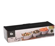 Excellent Houseware KOOPMAN RINKINYS INDELIŲ SU PADĖKLIUKU 4DALYS