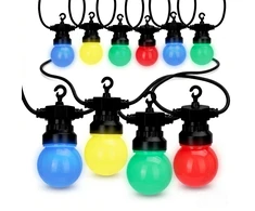 KOOPMAN SODO GIRLIANDA PARTY LIGHT 20LED G50 14,5M SU LAIKMAČIU, JUNGAMA, SPALVOTA 331494