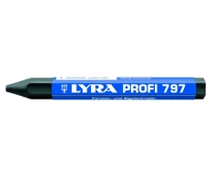 Kreidelė žymėjimui Lyra Profi 797, 12cm, juodos spalvos