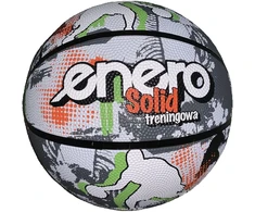 Pilka krepšiniui Enero Solid R.7 pilkai balta