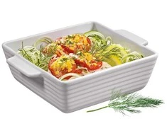 Küchenprofi Burgundy – Porcelain roaster / square baking dish 15×15×5 cm