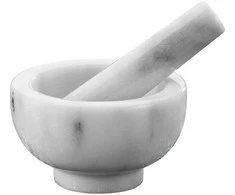 Küchenprofi - Marble Mortar for Herbs and Spices 8x5 cm