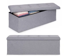 Modernhome Šviesiai pilka daiktų laikymo dėžė 111x38 cm