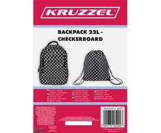 Backpack 22L - checkerboard Kruzzel 24530