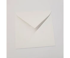 Kvadratinis vokas Scandia, 155x155mm, 115g, trikampis klijavimas, baltos spalvos, 1vnt