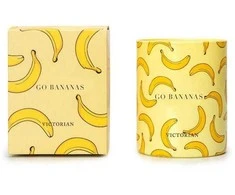 Kvepianti žvakė Victorian GO BANANAS, 210g, pagaminta iš sojų vaško