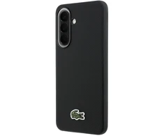 Lacoste Iconic Petit Pique Woven Logo MagSafe dėklas skirtas Samsung Galaxy A57 juodos spalvos