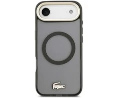 Lacoste PC/TPU Frosted Finish Gold Logo MagSafe dėklas skirtas Apple iPhone Air juodos spalvos