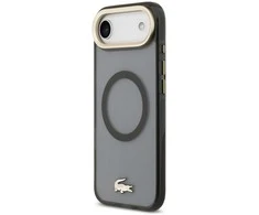 Lacoste PC/TPU Frosted Finish Gold Logo MagSafe dėklas skirtas Apple iPhone Air juodos spalvos