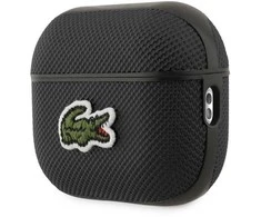 Lacoste Petit Pique Croc Logo Patch dėklas skirtas AirPods Pro 2 juodos spalvos