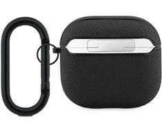 Lacoste Petit Pique Croc Logo Patch dėklas skirtas AirPods 4 juodos spalvos