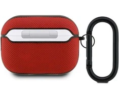 Lacoste Petit Pique Croc Logo Patch dėklas skirtas AirPods Pro 2 raudinos spalvos