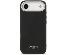 Lacoste PU Leather Champs Elysees MagSafe dėklas skirtas Apple iPhone Air juodos spalvos