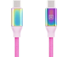 Laidas REAL-EL Premium USB Type-C – Type-C Rainbow 1m, vaivorykštės spalvos