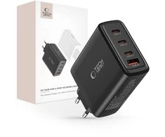Laidinis įkroviklis 100W 3x USB-C PD + QC3.0 USB Tech-Protect NC100W-GAN juodos spalvos