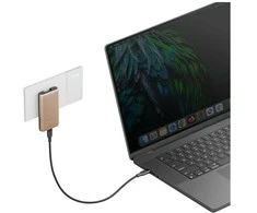 Laidinis įkroviklis Energea TravelWorld Edge 65W 2xUSB-C PD/PPS/QC3.0 (US/UK/EU) auksinis