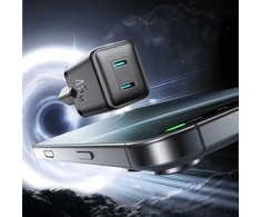Laidinis įkroviklis Joyroom JR-TCG17 45W 2 x- USB-C (wtyczka EU) – juodos spalvos
