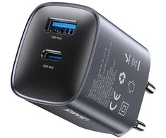 Laidinis įkroviklis USAMS CC290 T66 45W GaN 1xUSB-A 1xUSB-C tarnish