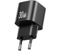 Wall Charger USAMS JO Series CC262 30W USB-C + 1m USB-C/Lightning Cable Baltas