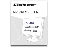 Laikiklis Qoltec 51056 ekrano privatumo filtras 55,9 cm (22″) Monitorius