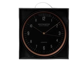 Laikrodis Atmosphera Sven, aukso/juoda, plastikas, D29 cm