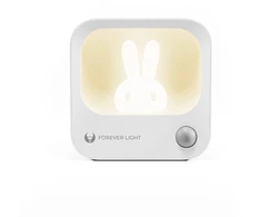 LED TRIUŠIO formos naktinė lempa PURE FLC-10 LEA PIR balta 500mAh Forever Light