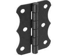 Lankstas baldų durims Domax ZO 60, 48 cm, 0.1 cm, juoda