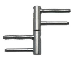 Lankstas durims TKZ Polna 96 265 530, 1.4 cm x 8.3 cm, pilka