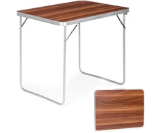 MultiGarden Turistinis stalas ModernHome, 80x60x70 cm, rudas