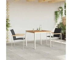 Lauko baldų komplektas Sodo valgomojo komplektas 3 pcs Ruda Kietos akacijos mediena