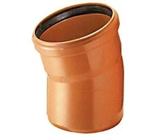 Lauko kanalizacijos alkūnė Magnaplast, Ø 110 mm x 30°