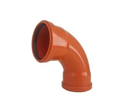 Lauko kanalizacijos dvimovė alkūnė Magnaplast, Ø 110 mm, 87°