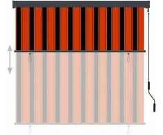 Lauko roletas, oranžinės ir rudos spalvų, 160x250cm