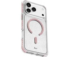 Laut Aero Sparkle dėklas skirtas Apple iPhone 17 Pro Max, Crystal Rožinė