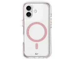 Laut Aero Sparkle dėklas skirtas Apple iPhone 16, Crystal Rožinė
