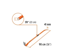 Truper Laužtuvas viniatraukis 22х900мм, 3400g