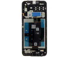 LCD ekranas + jutiklinis blokas + priekinis dangtelis Samsung A145 Galaxy A14 4G Juodas (Paslaugų paketas)