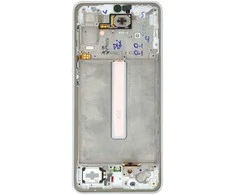 LCD ekranas + jutiklinis blokas + priekinis dangtelis Samsung A336B Galaxy A33 5G Awesome Baltas (pakeitimų paketas)