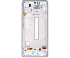 LCD ekranas + jutiklinis blokas + priekinis dangtelis Samsung A536B Galaxy A53 5G Awesome Mėlyna (Paslaugų paketas)
