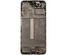 LCD ekranas + jutiklinis blokas + priekinis dangtelis Samsung A256B Galaxy A25 Juodas (pakeitimų paketas)